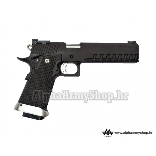 Hi-Capa 6 Full Metal GBB Black (KJ Works) 1090