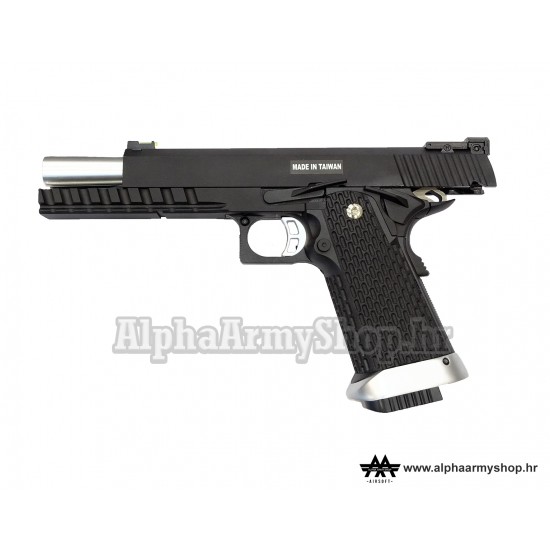 Hi-Capa 6 Full Metal GBB Black (KJ Works) 1090