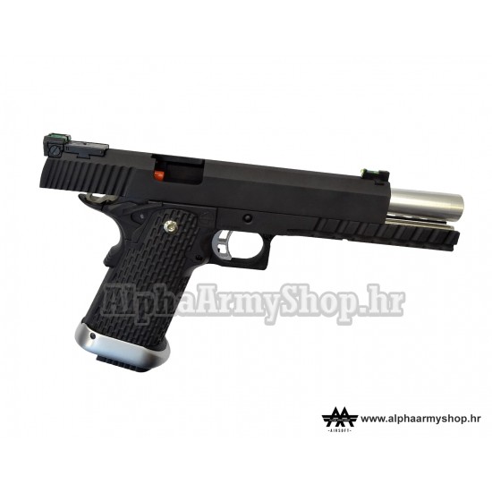 Hi-Capa 6 Full Metal GBB Black (KJ Works) 1090