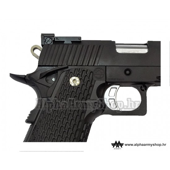 Hi-Capa 6 Full Metal GBB Black (KJ Works) 1090