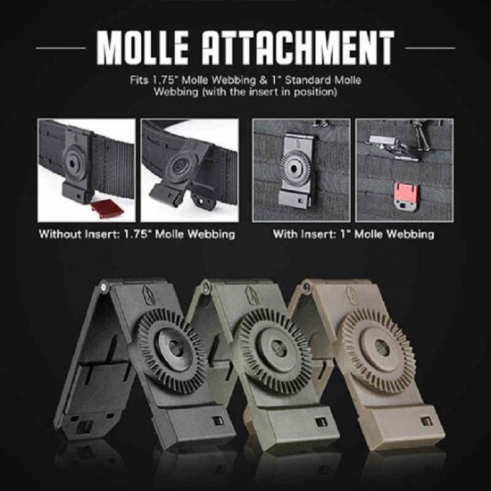 AMOMAX Slim Single Molle Attachment (AM-MA02)