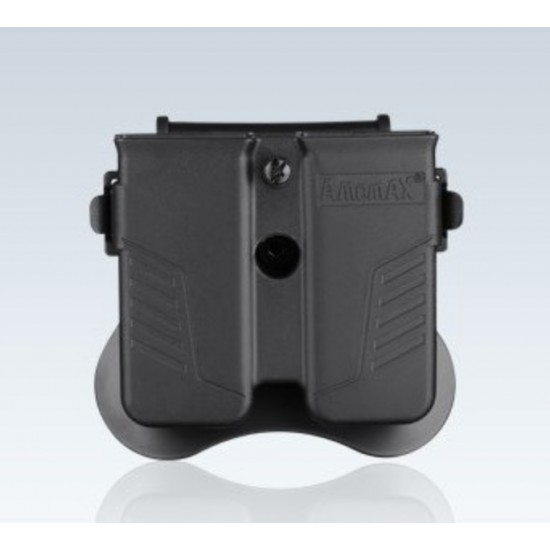 Amomax universal double magazine pouch - BK AM-MPU