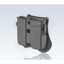 Amomax universal double magazine pouch - BK AM-MPU