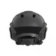 FAST PJ Helmet  with quick adj. - Black [EM]