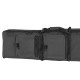 47 inches double rifle gun case - black 